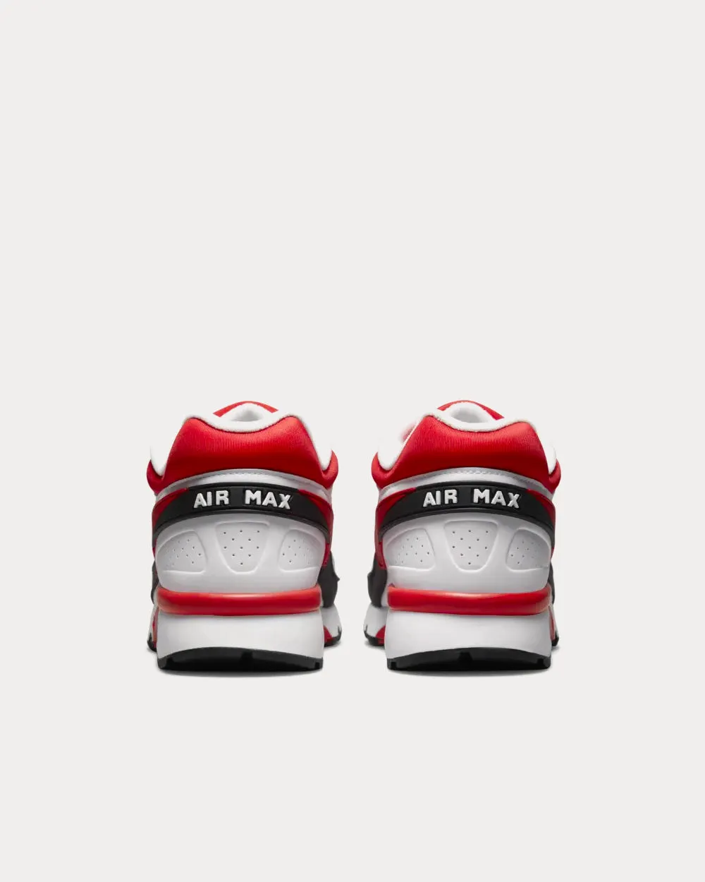 Air Max BW White and Sport Red Low Top Sneakers