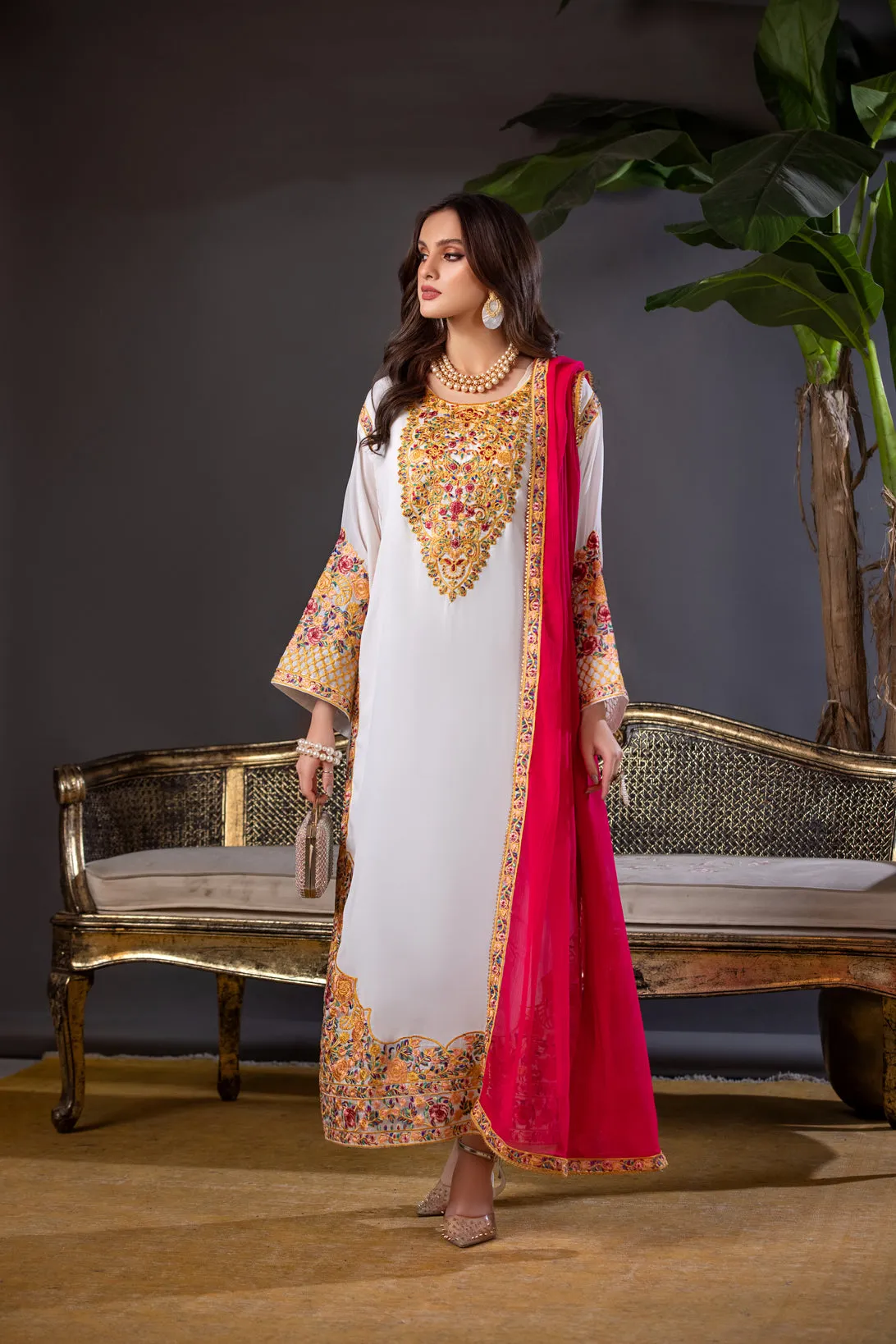 ALEEZAY GEORGETTE FORMAL EMBROIDERED DRESS 02