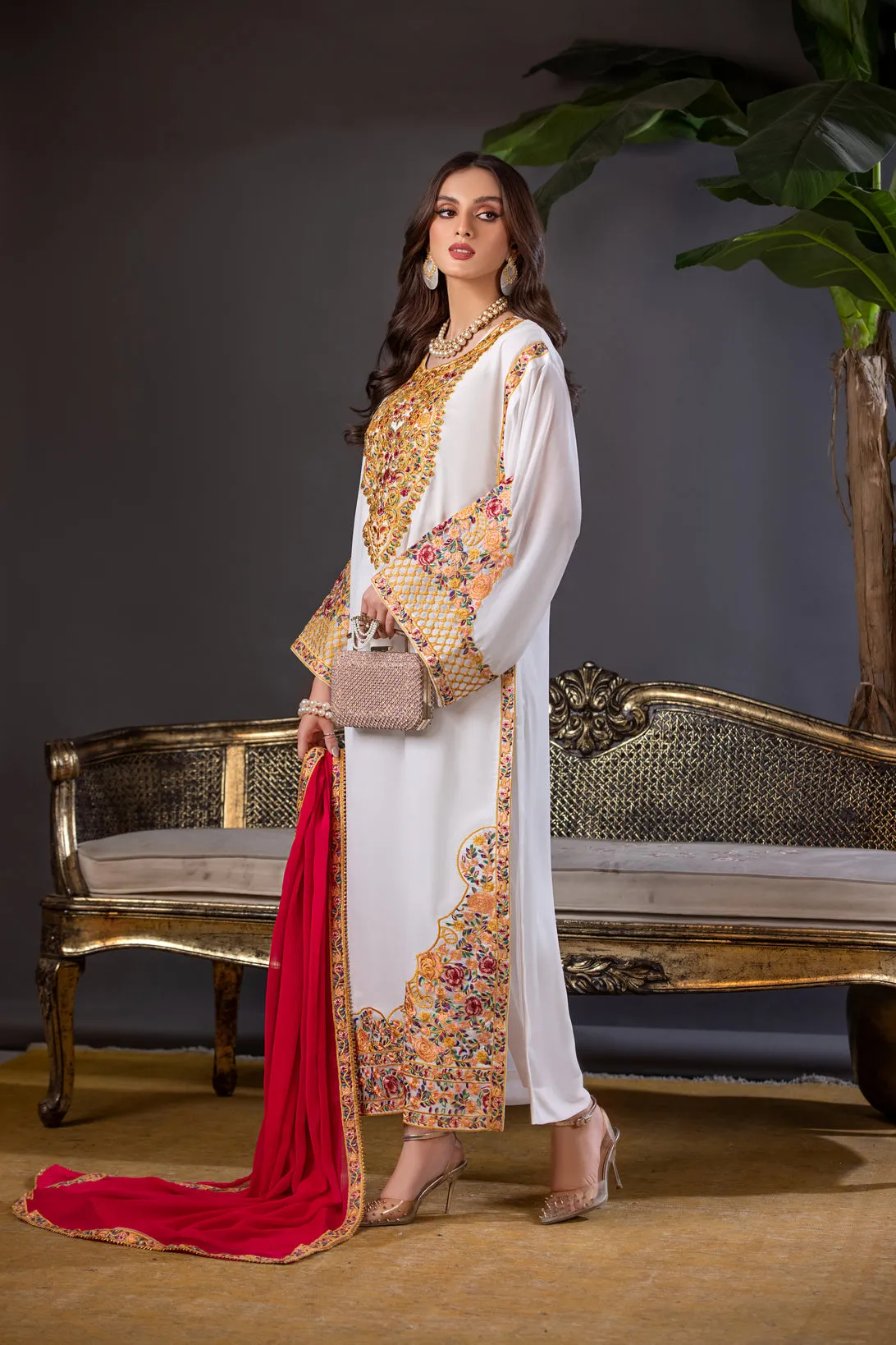 ALEEZAY GEORGETTE FORMAL EMBROIDERED DRESS 02