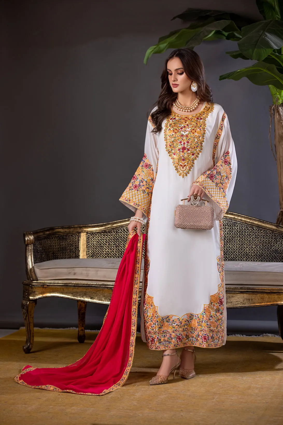 ALEEZAY GEORGETTE FORMAL EMBROIDERED DRESS 02
