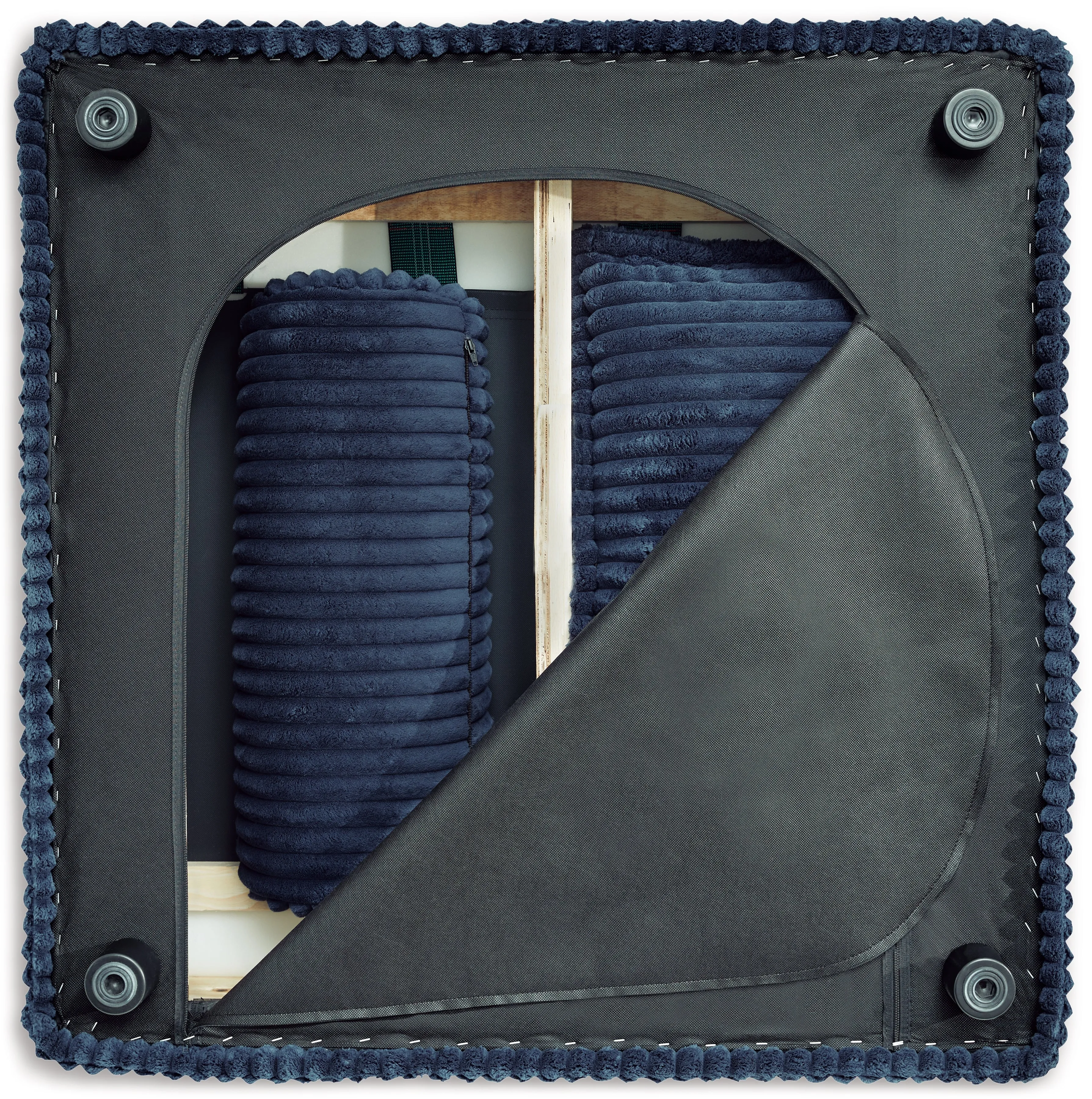 Bales Navy 3-Piece Modular Seating