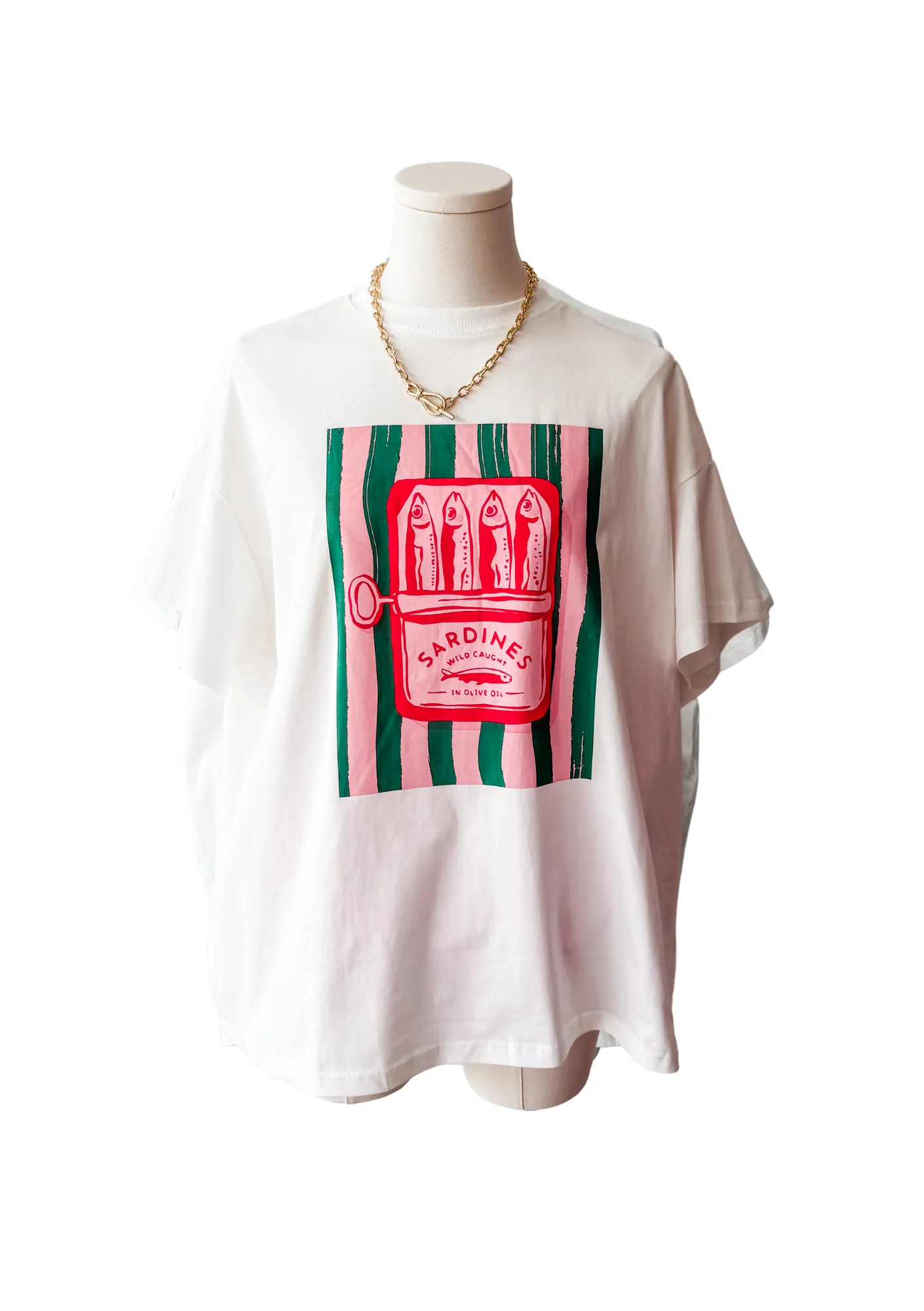 By Frankie - Dolce Sardines Short & T-Shirt Set (Pink/Green)