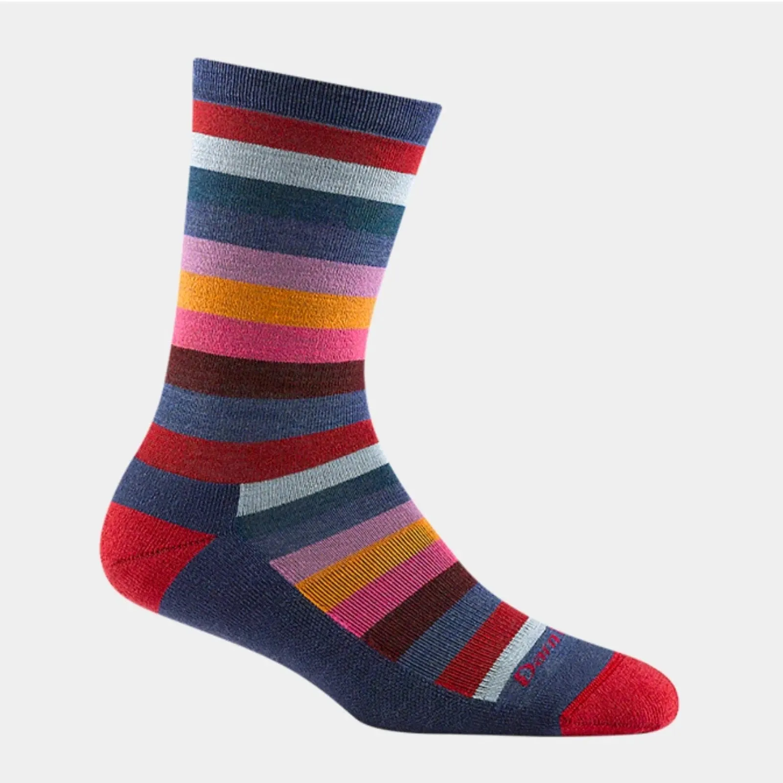Darn Tough Womens Mystic Stripe Crew Lightweight Lifestyle Socks