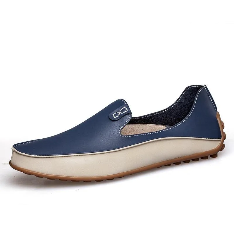 Fashion Leather Shoes For Men New Slip On Loafers