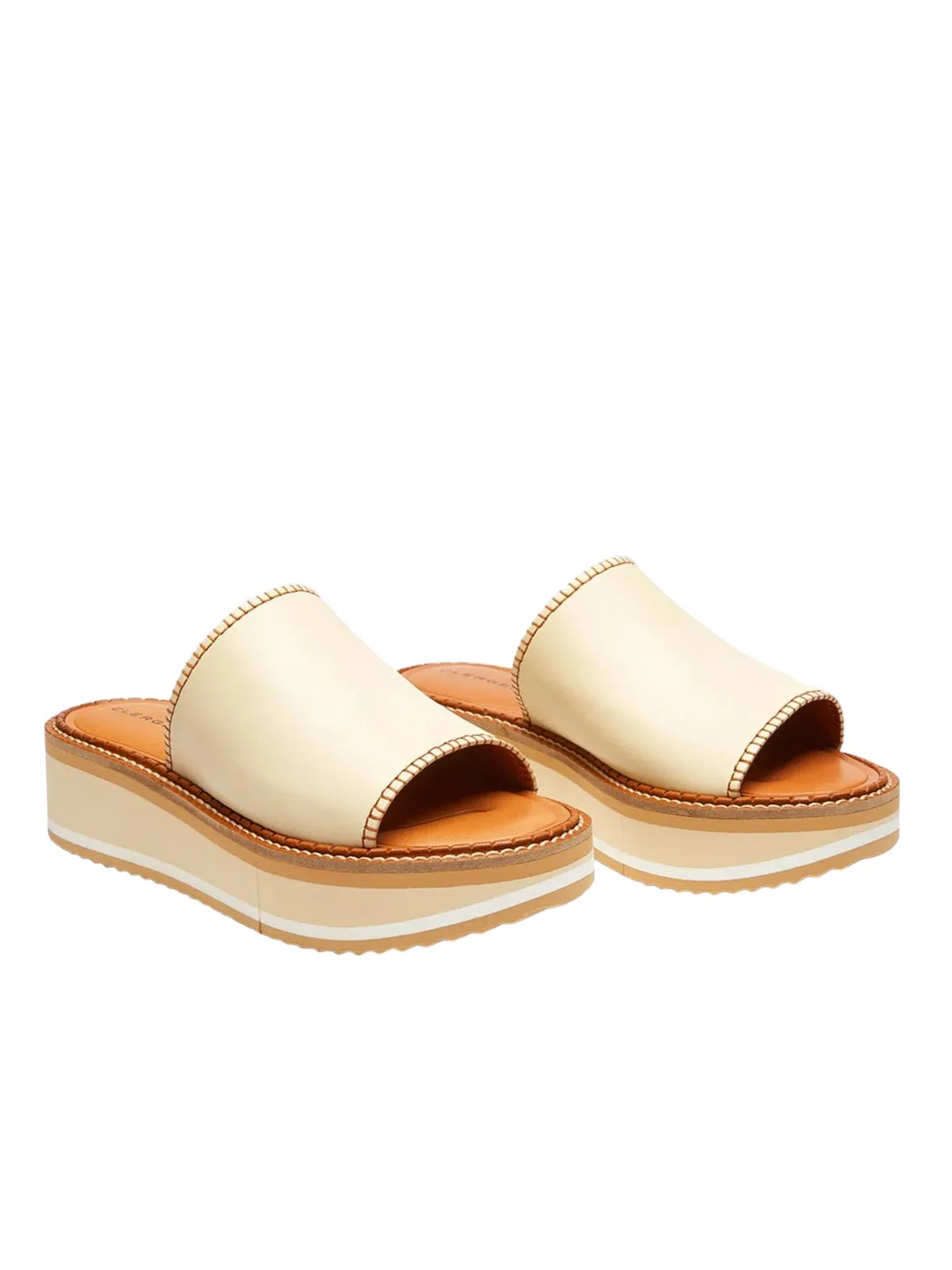Fast Ivory Mule Sandals
