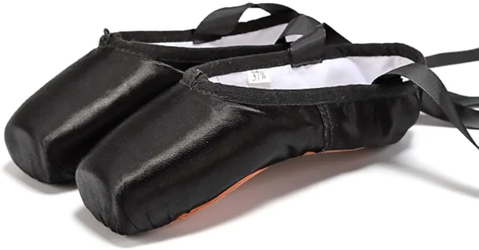 Girl's Canvas Ballet Dance Toe Shoes Professional Satin Pointe Shoes