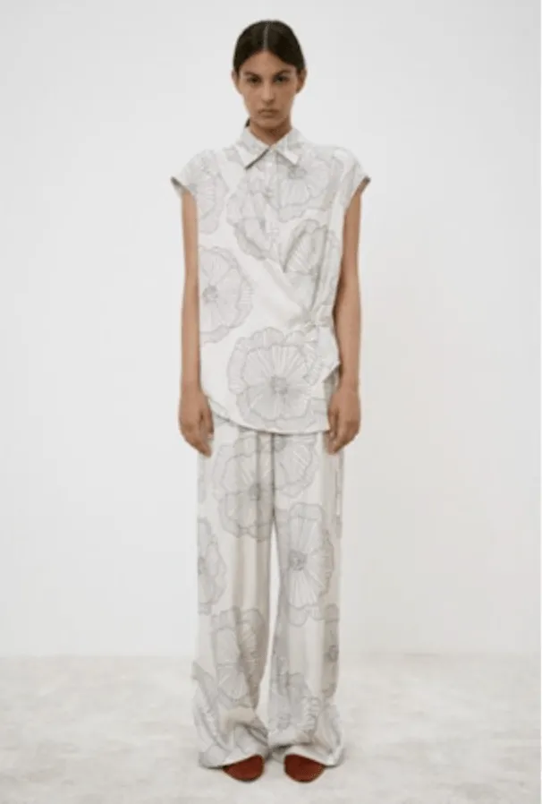 Graphic Floral Trousers