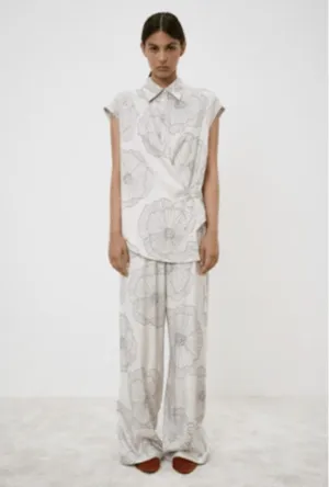 Graphic Floral Trousers