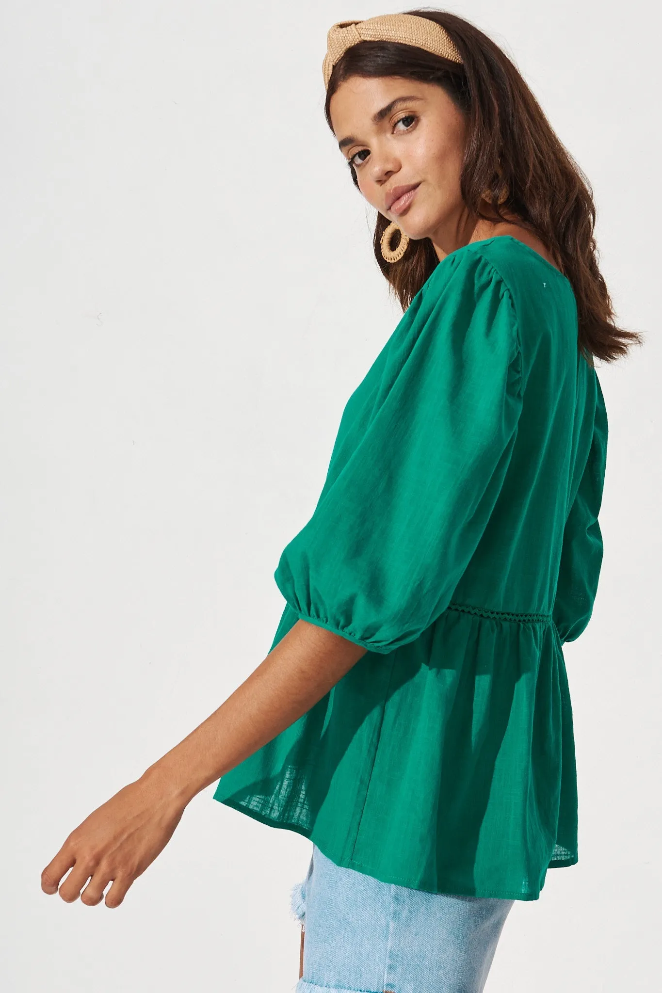 Green Stacy Blouse