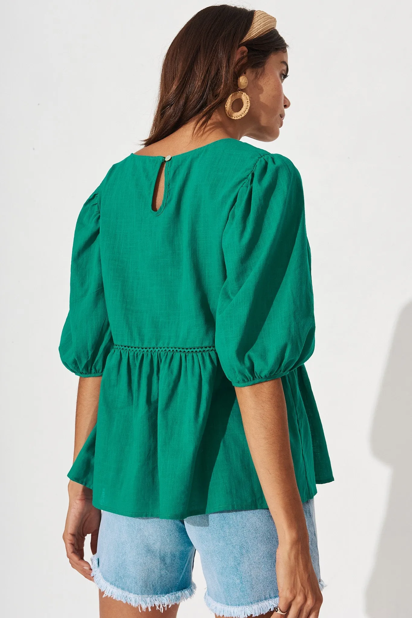 Green Stacy Blouse