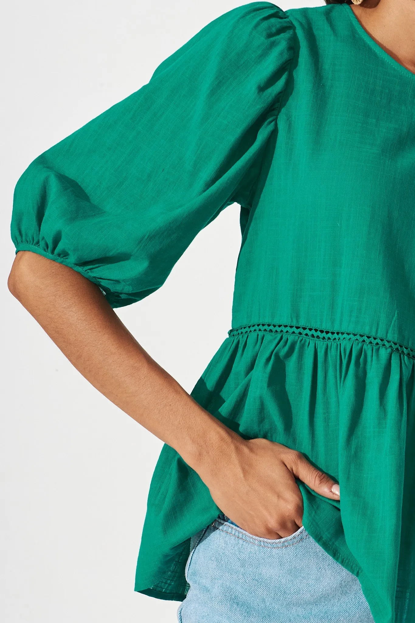 Green Stacy Blouse
