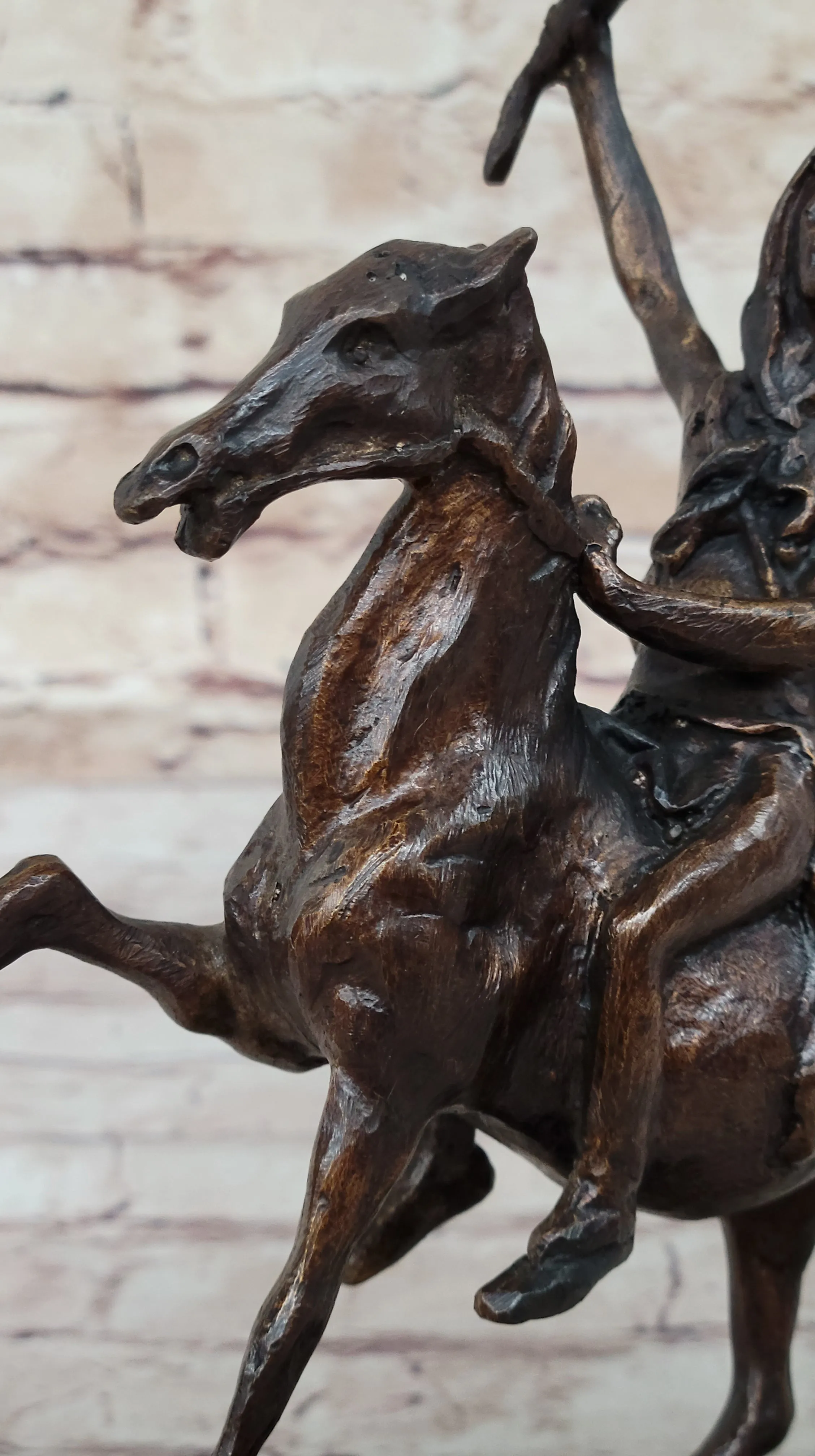 Handcrafted bronze sculpture SALE Base~ Marble On Scalp~ Remington~The Federick