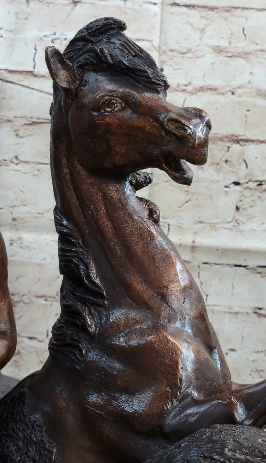 Handcrafted bronze sculpture SALE By Russell Solid Collectible Hunt" Buffalo *