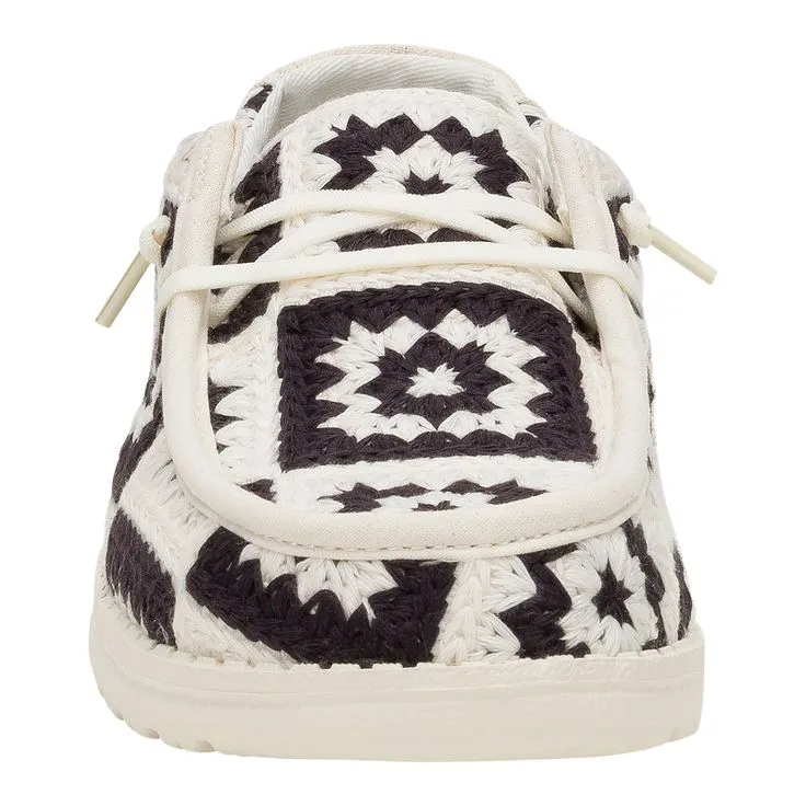 HEY DUDE- WOMEN'S WENDY COTTAGE CROCHET SHOE