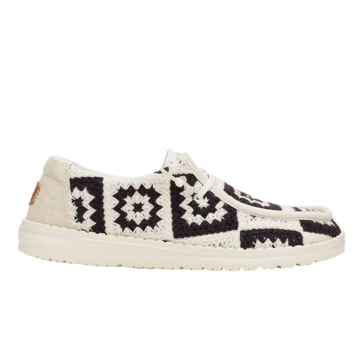HEY DUDE- WOMEN'S WENDY COTTAGE CROCHET SHOE