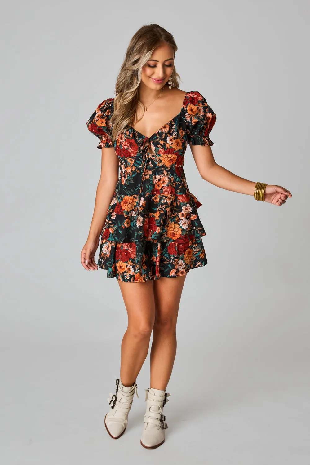 Into The Garden Dress - Black