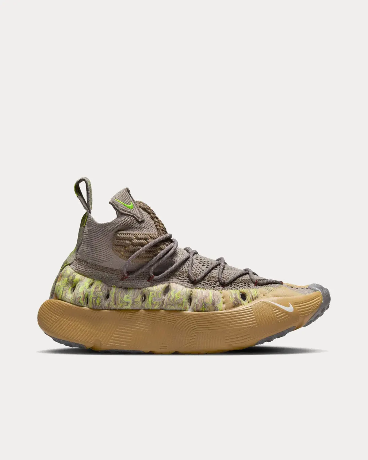 Ispa Sense Enigma Stone and Seafoam High Top Sneakers