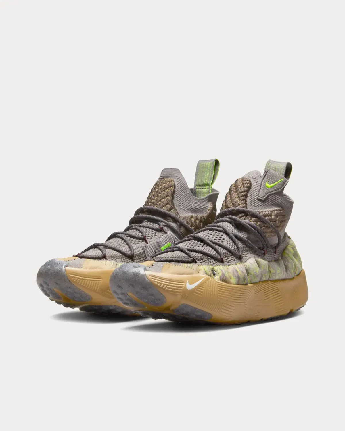 Ispa Sense Enigma Stone and Seafoam High Top Sneakers