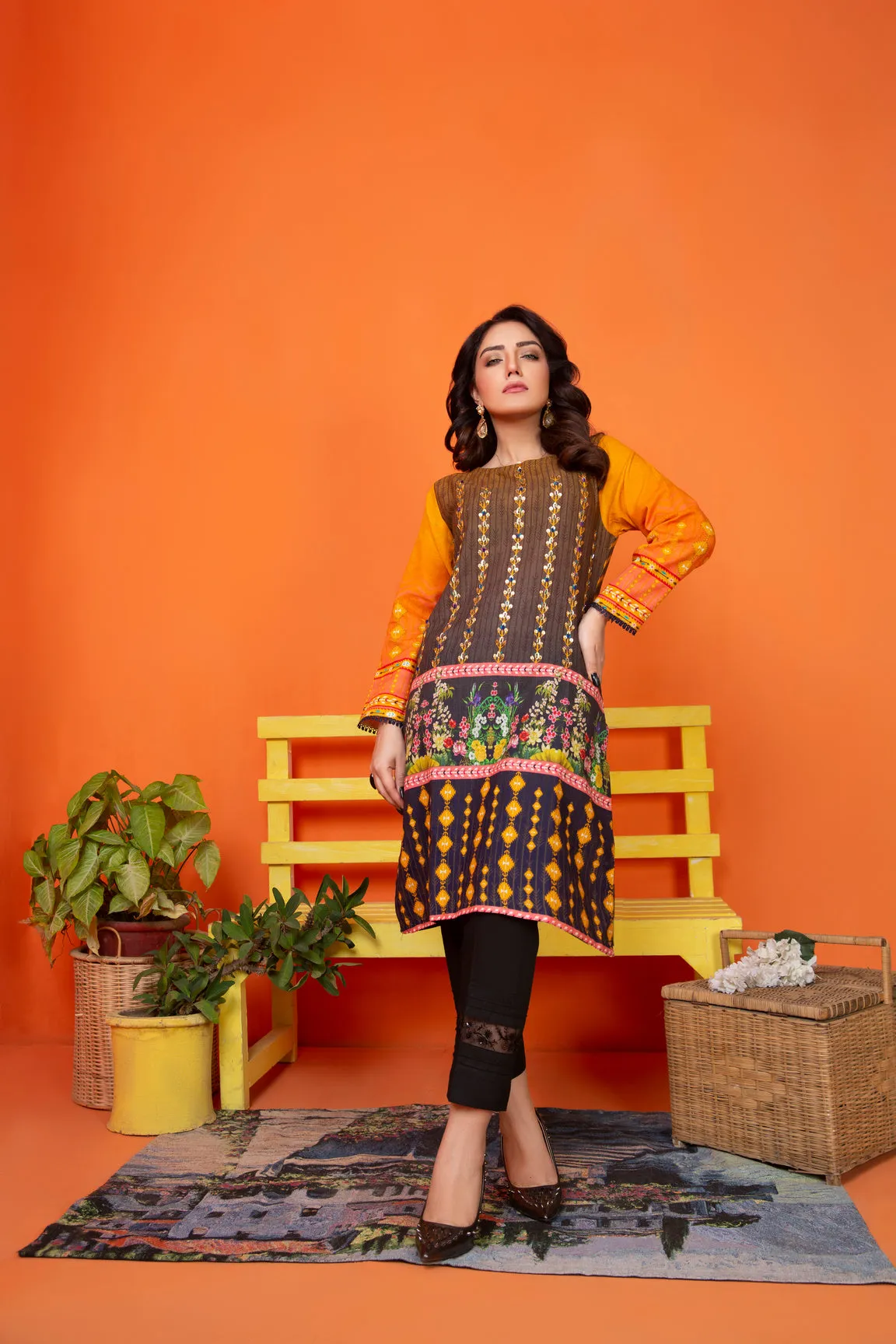Khadar 2 Pcs Hand Work Ready to Wear Dress by Zaiwa 01