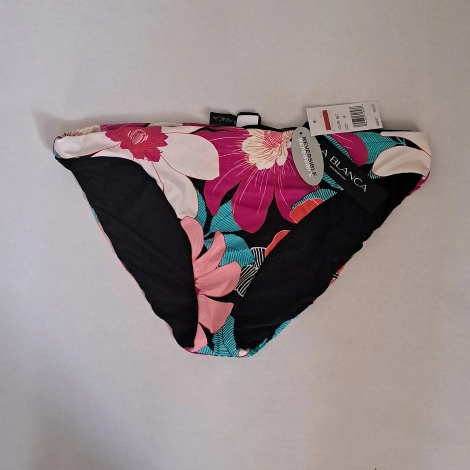 La Blanca IN FULL BLOOM FLORAL MULTI Reversible Hipster Bikini Bottom