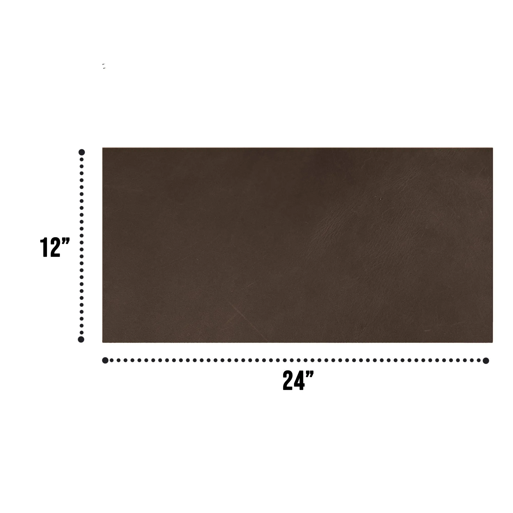 Leather Rectangle (12 X 24 in.) from Thick Full Grain Leather (2.6 to 2.8mm)