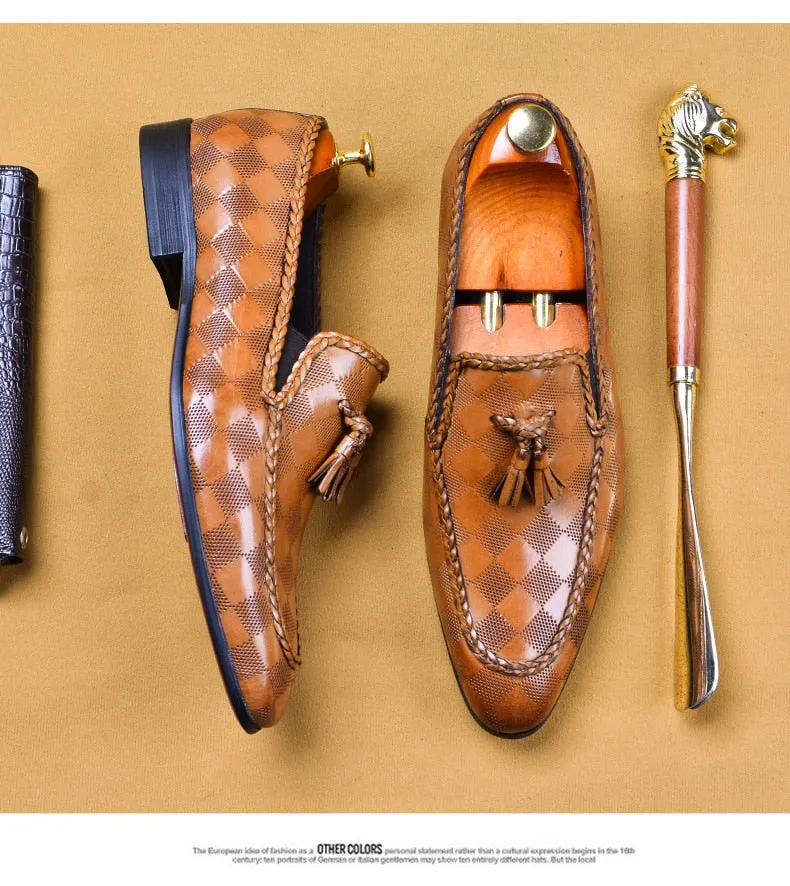 Men Formal Genuine Leather Loafers Dress Shoe