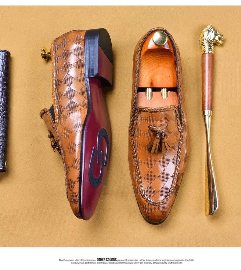 Men Formal Genuine Leather Loafers Dress Shoe