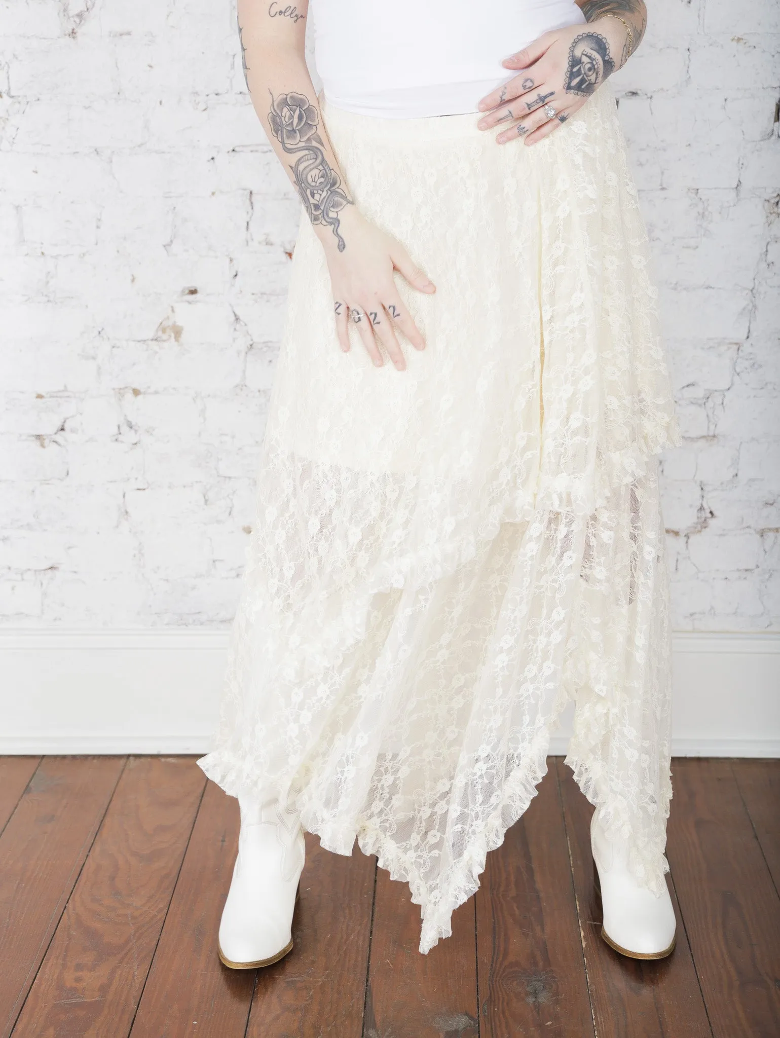 Mira Layered Lace Skirt