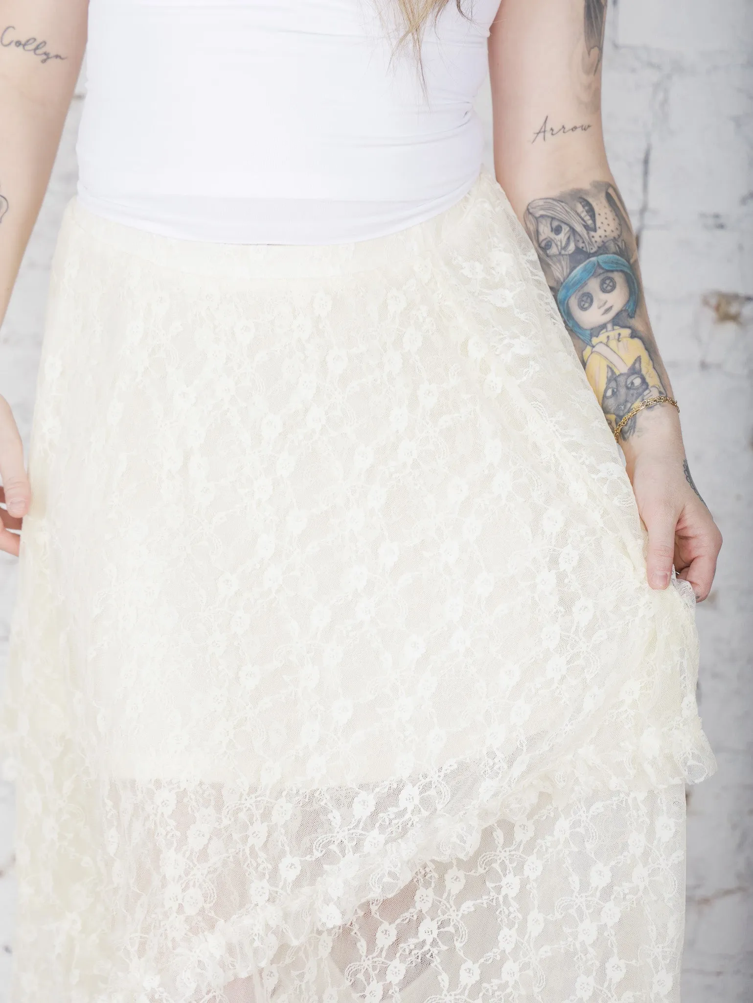 Mira Layered Lace Skirt