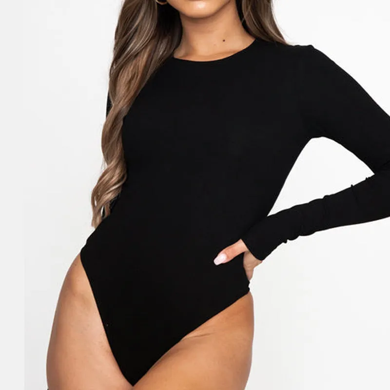 MIRAYE  Sleek Long Sleeve Bodysuit