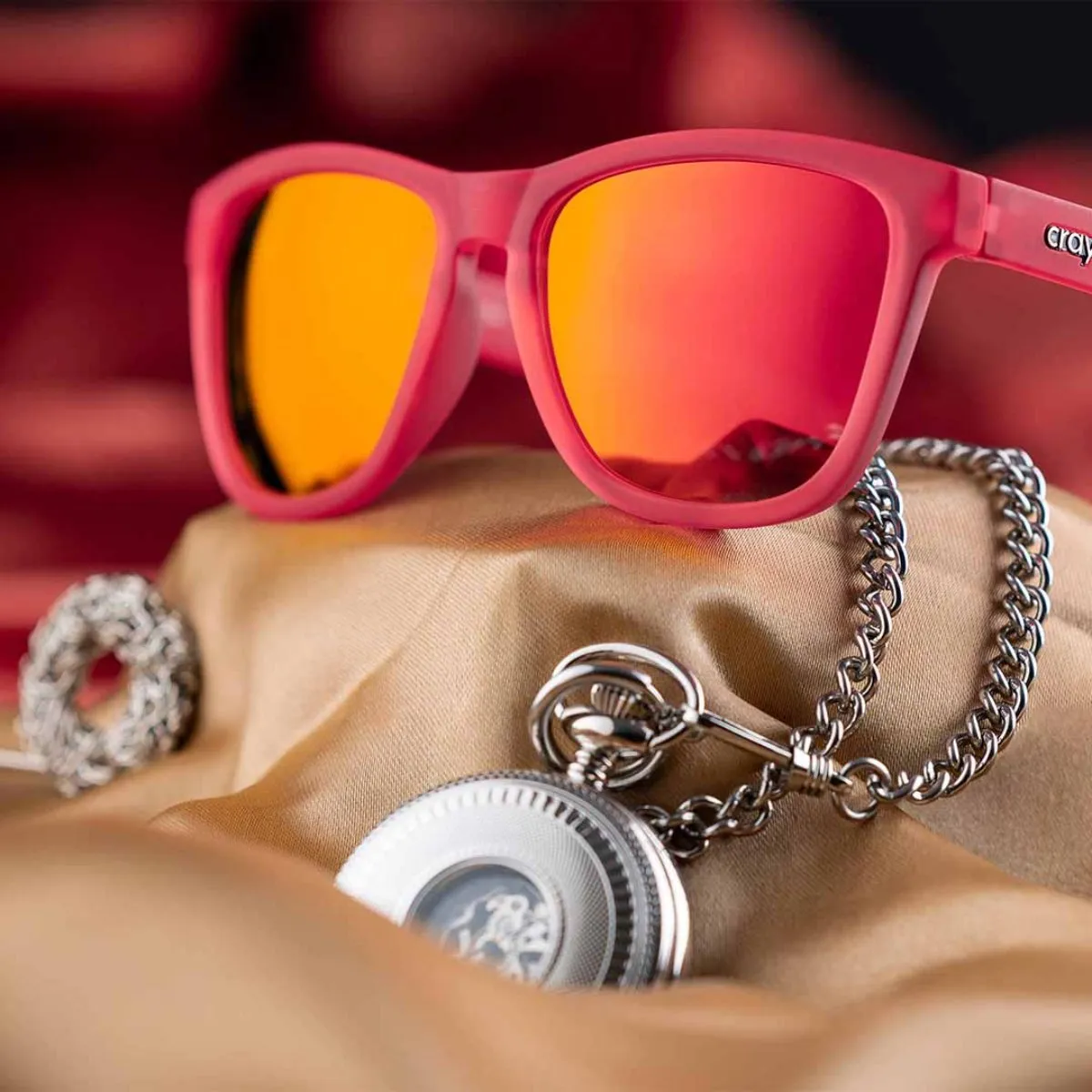 Raging Red Bull - Crimson Red Sunglasses