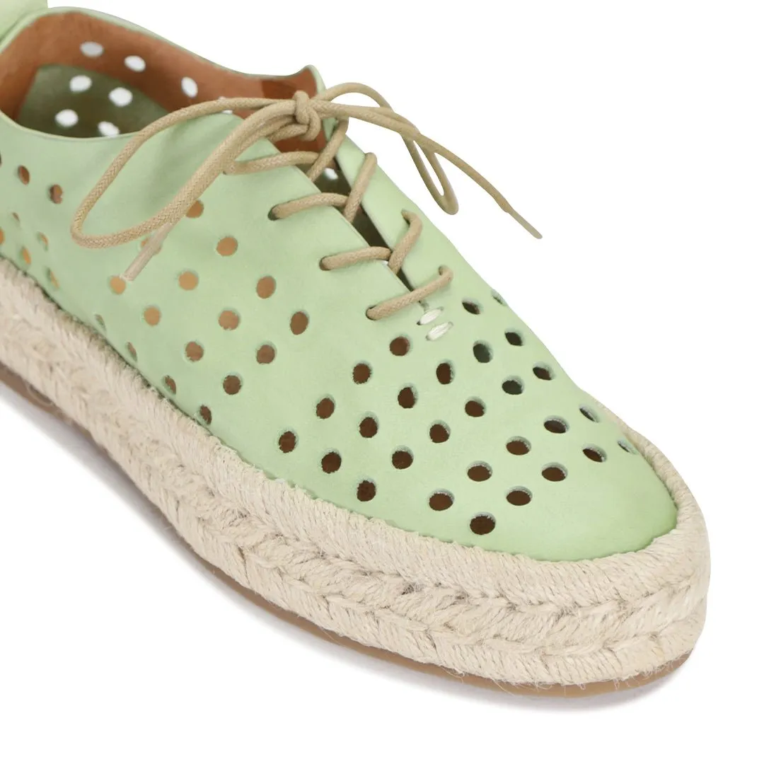 SEASHELL LEATHER ROPE SNEAKERS