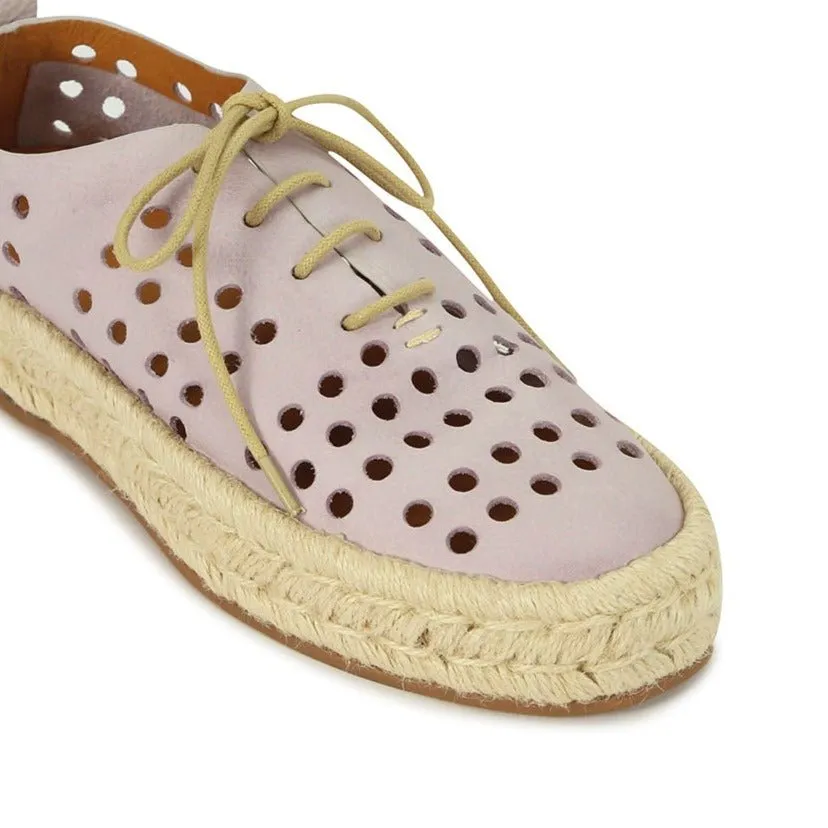 SEASHELL LEATHER ROPE SNEAKERS