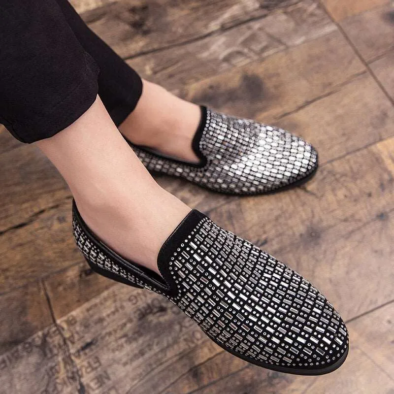 Shining Rhinestone Moccasins