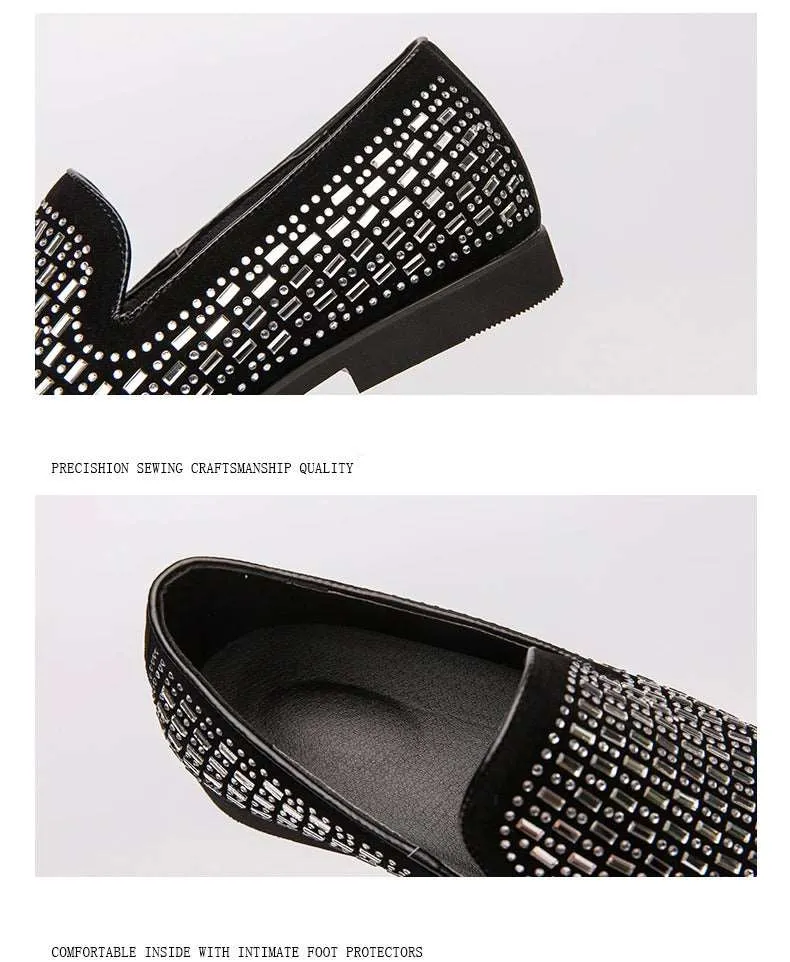Shining Rhinestone Moccasins