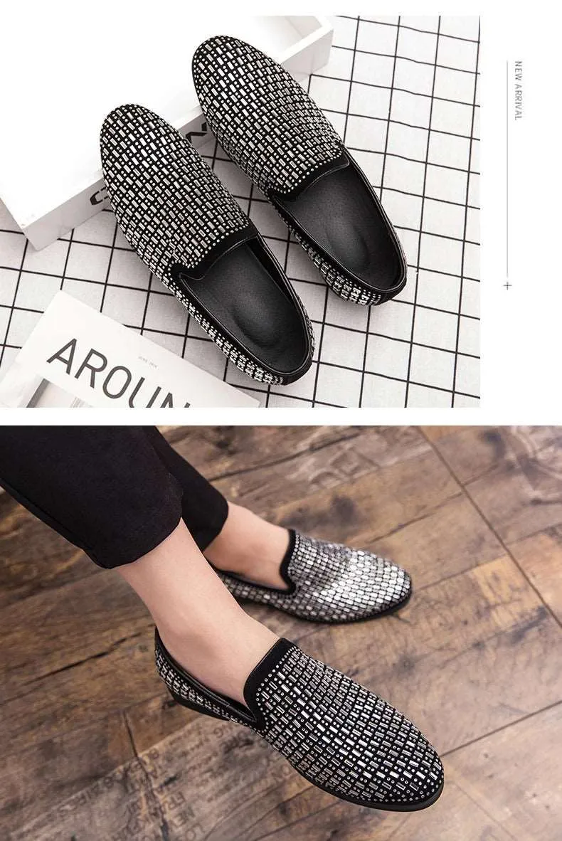 Shining Rhinestone Moccasins