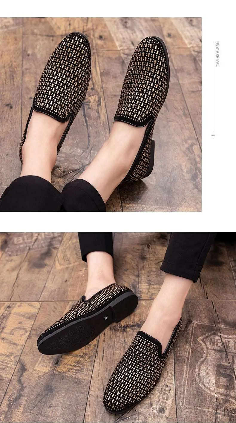 Shining Rhinestone Moccasins