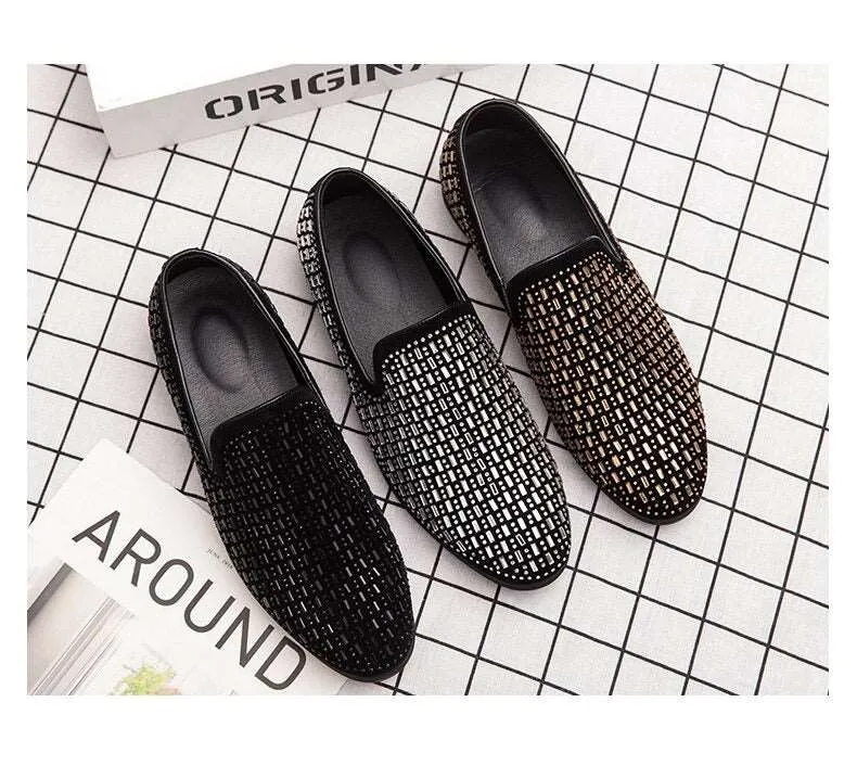 Shining Rhinestone Moccasins