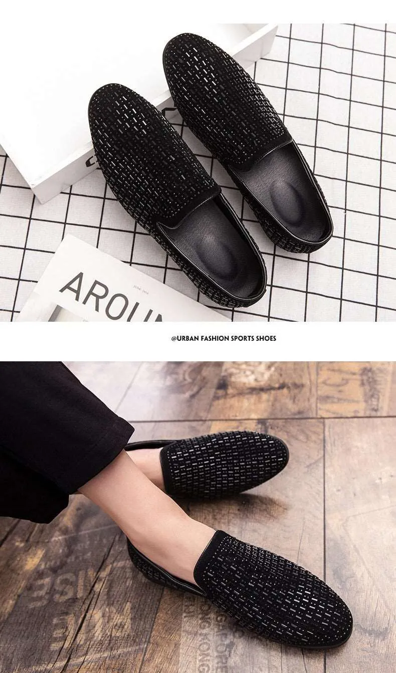 Shining Rhinestone Moccasins