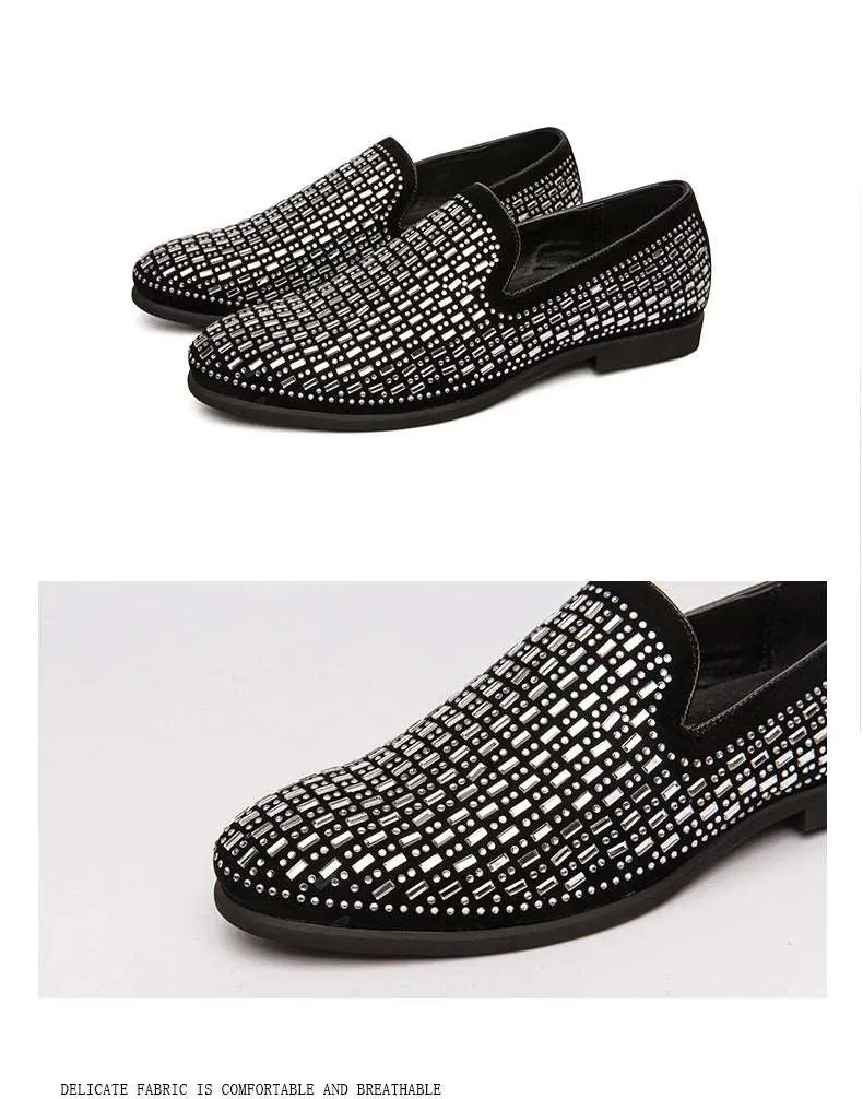Shining Rhinestone Moccasins