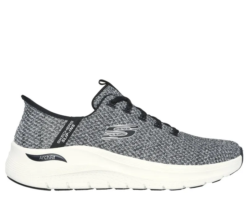 Skechers Slip-ins Arch Fit 2 Look Ahead White Black Men's