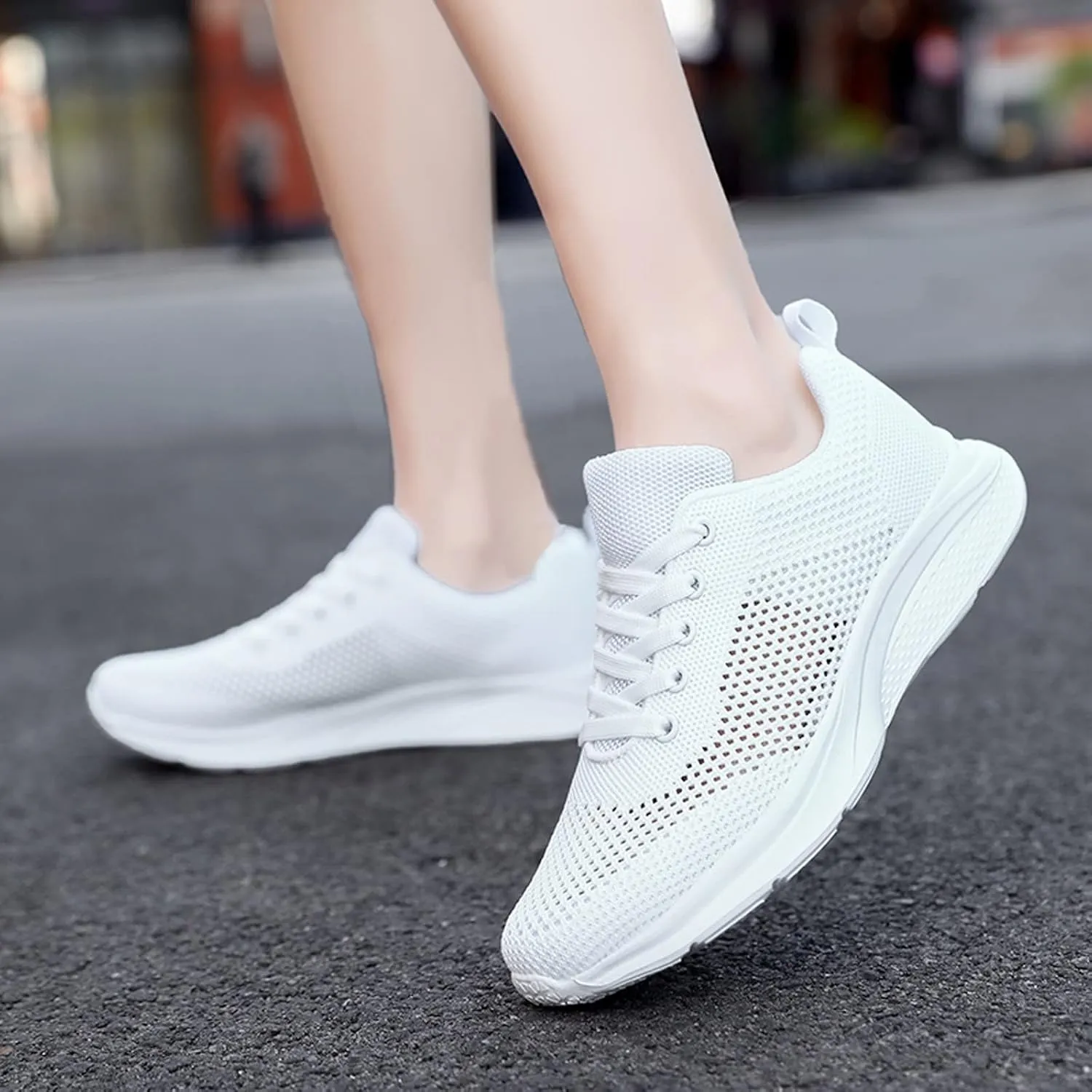 Sneakers for Women Walking Shoes Casual Lace Up Running Shoes for Women Slip On Men Casual Shoes Platform Sneakers Brown Tennis Shoe Cross Trainer Shoe
