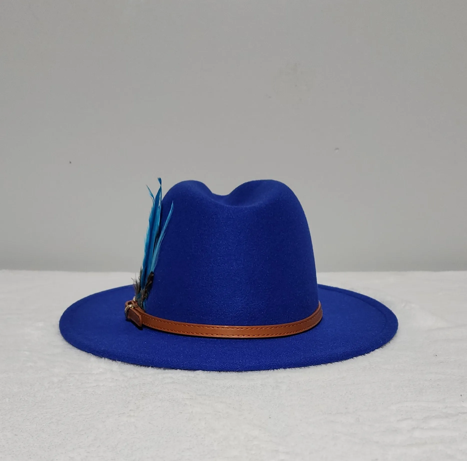 SOLID ROYAL BLUE EXCLUSIVE FEDORA