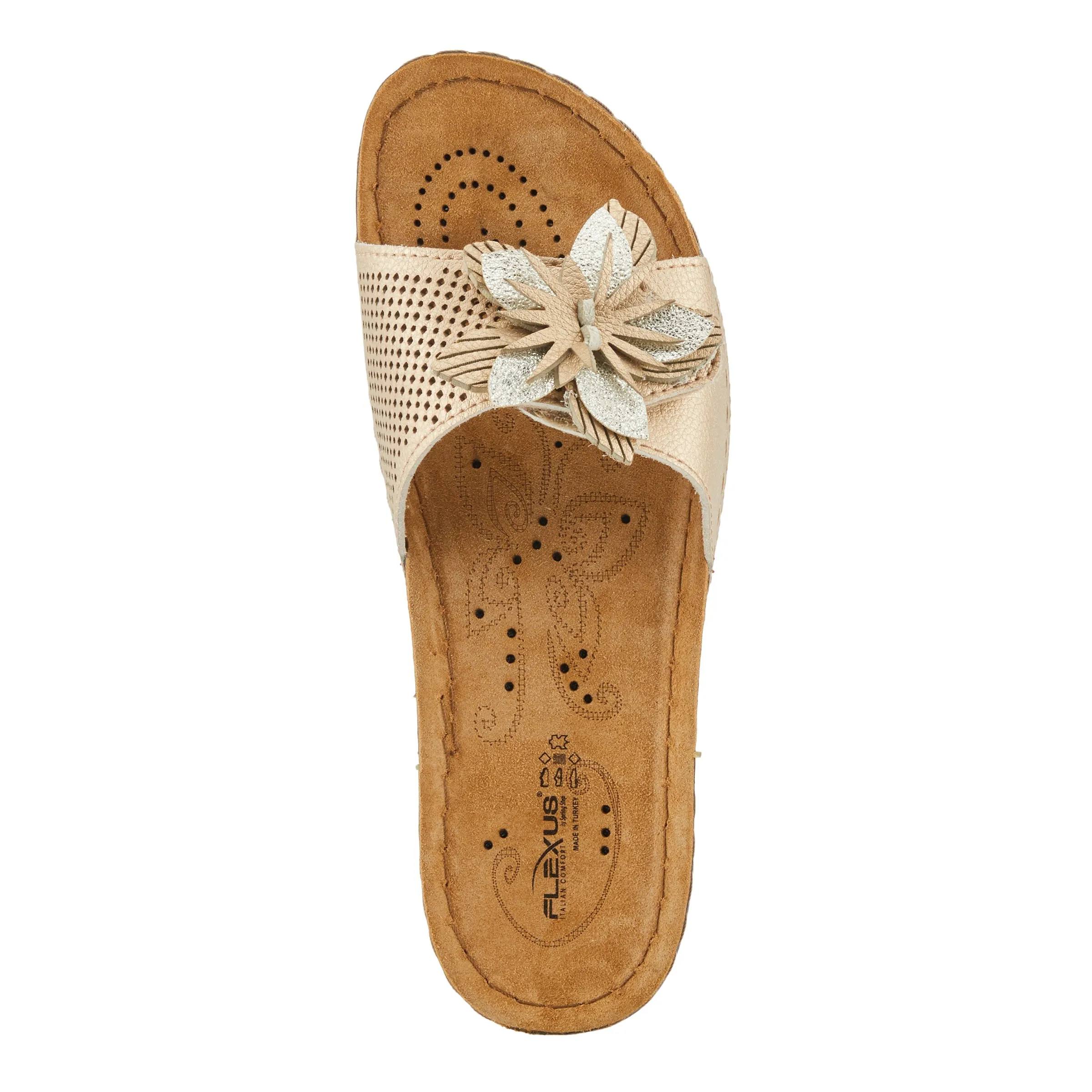 Spring Step Shoes Flexus Flowerstars Sandals Women's Vegan Leather Slip On