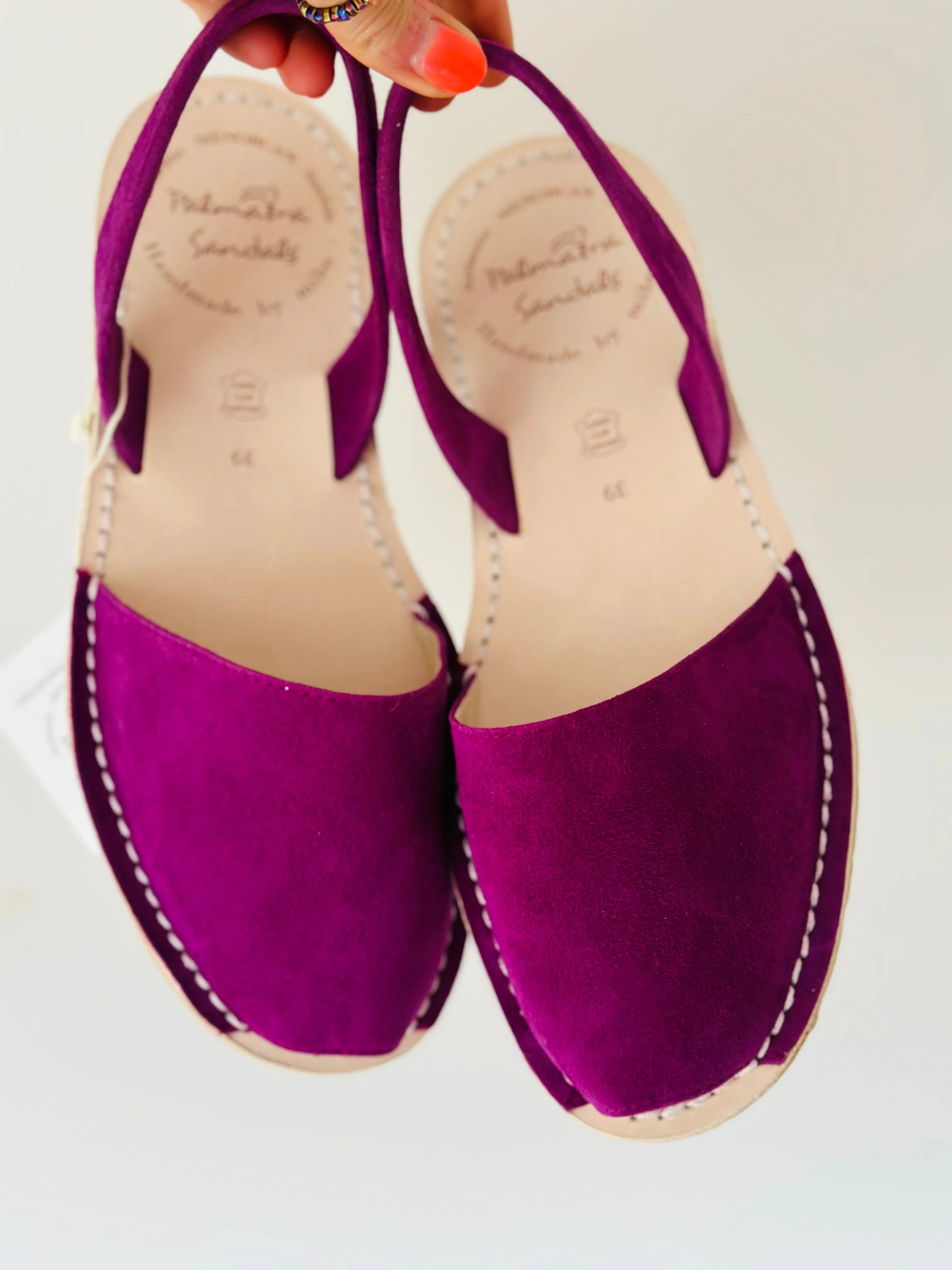 Toscana Purple Suede Avarcas
